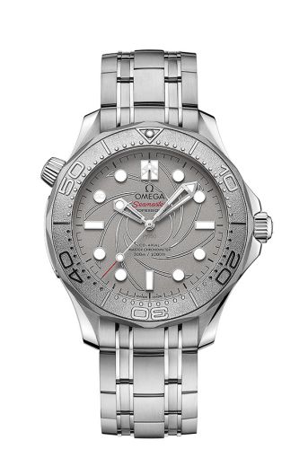 Omega Seamaster Diver 300M Master Co-Axial 42 Platinum Aston Martin Neiman Marcus